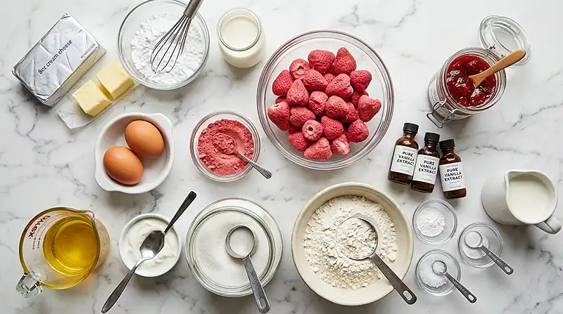 Strawberry Shortcake Sheet Cake 2 easy spring dessert