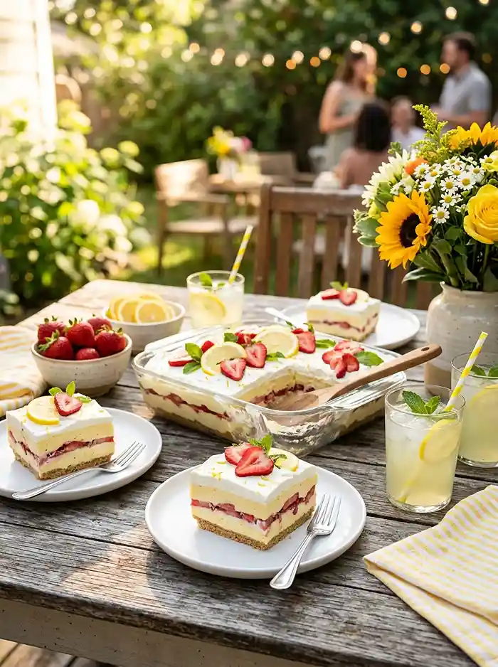 Strawberry Lemonade Icebox Cake 5 icebox cake