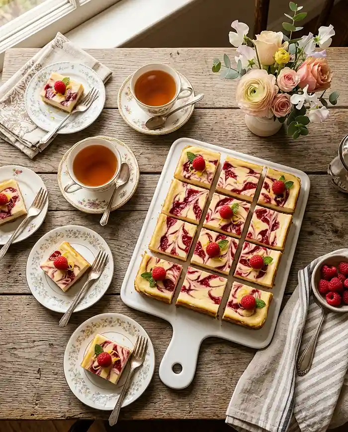 Lemon Raspberry Cheesecake Bars 5 lemon raspberry cheesecake