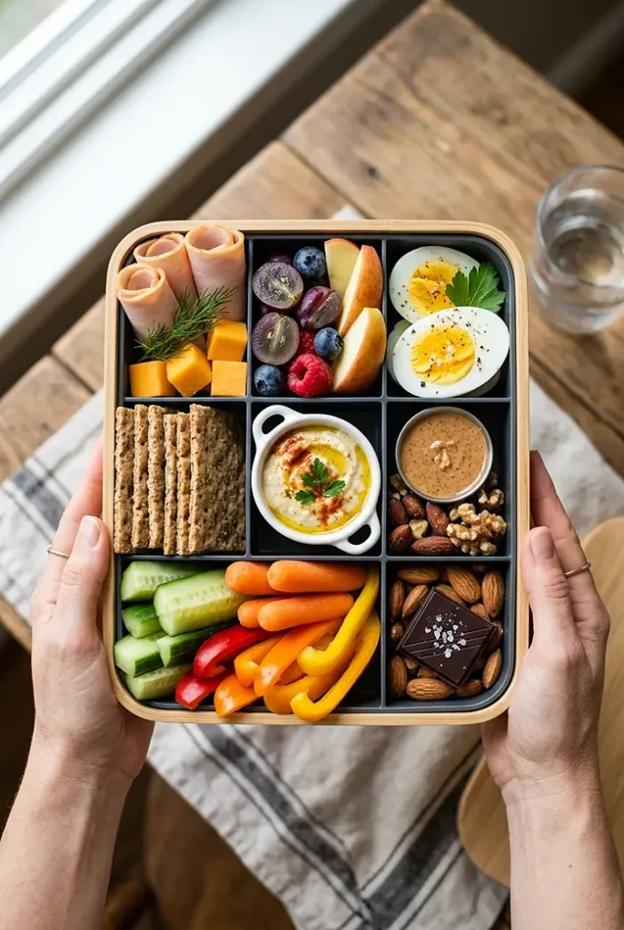 Snack Board Bento Box (Adult Lunchable Style) 4 snack board