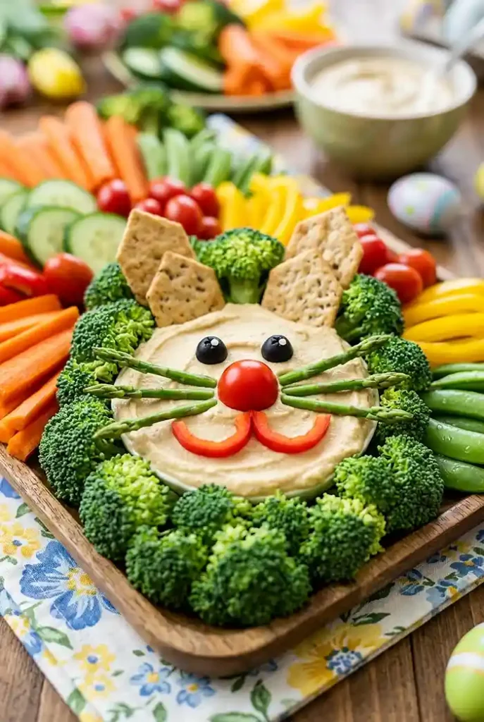 Easter Veggie Tray 4 veggie platter