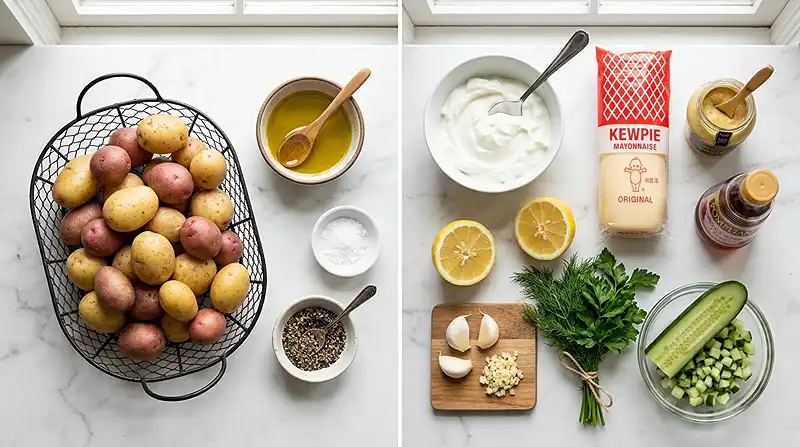 Crispy Smashed Potato Salad 2 viral potato salad