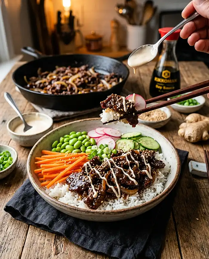30-Minute Korean Beef Bowls 4 30-Minute Korean Beef Bowls Recipe