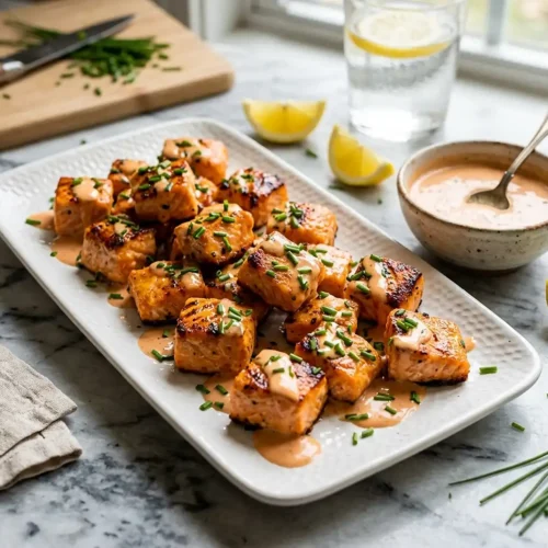 Air Fryer Bang Bang Salmon Bites 5 Air Fryer Bang Bang Salmon Bites