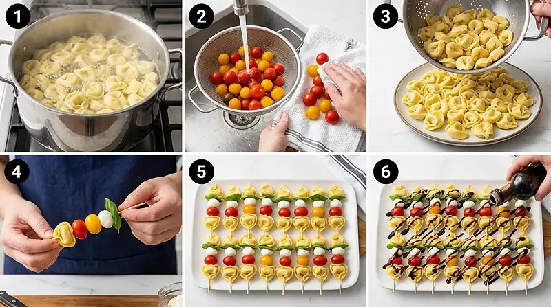 Antipasto Tortellini Skewers Instructions