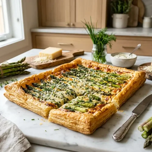 Asparagus Gruyere Puff Pastry Tart 5 Asparagus Gruyere Puff Pastry Tart