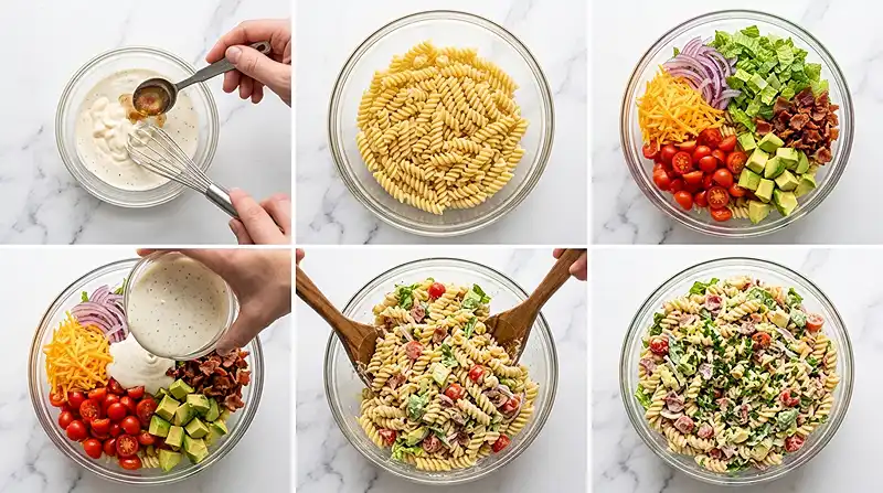 BLT Pasta Salad Instructions