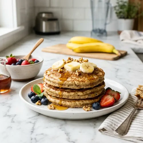 Banana Oat Blender Pancakes 5 Banana Oat Blender Pancakes