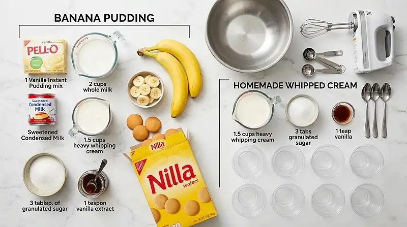 Banana Pudding Dessert Cups 2 Banana Pudding Dessert Cups Ingredients