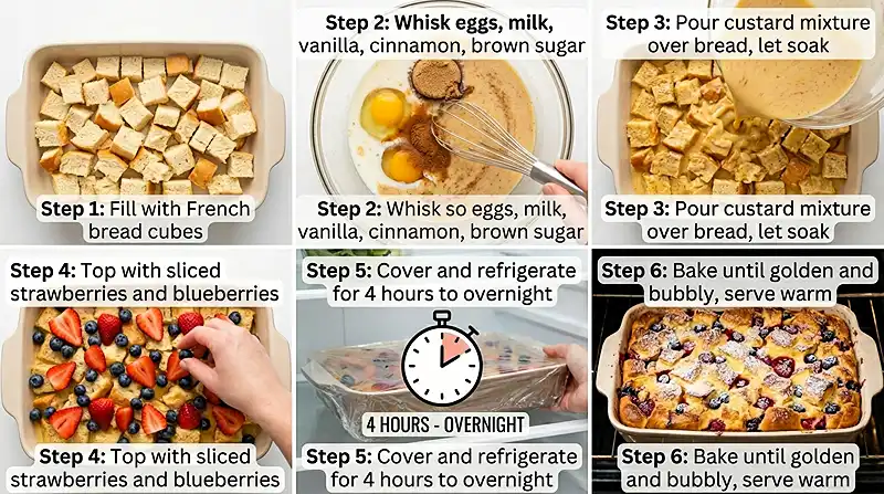 Berry French Toast Casserole 3 Berry French Toast Casserole Instructions