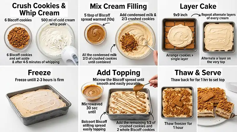 Biscoff Icebox Cake​ instructions