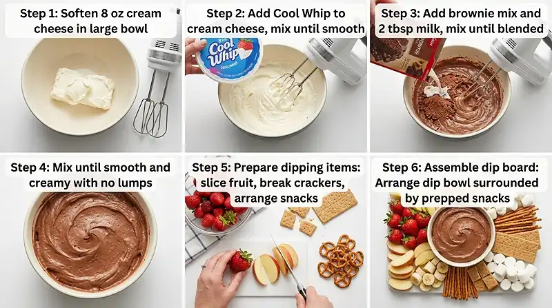 Brownie Batter Dip Board Instructions