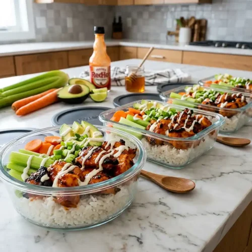 Meal Prep Buffalo Chicken Bowls 5 Buffalo Chicken Bowls