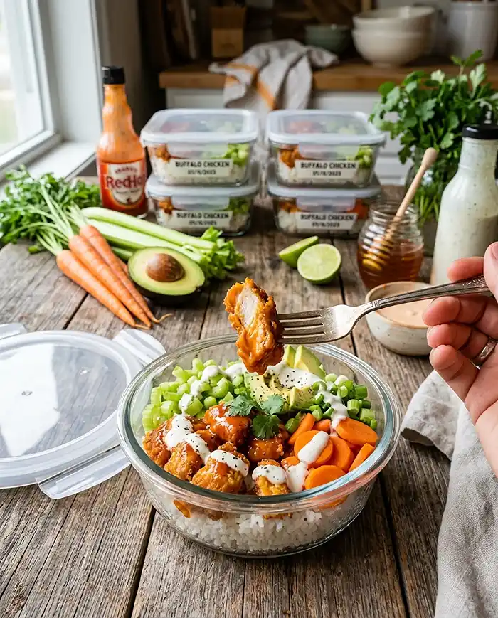 Meal Prep Buffalo Chicken Bowls 4 Buffalo Chicken Bowls Recipe