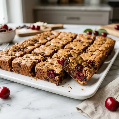Cherry Chocolate Chip Blondies 5 Cherry Chocolate Chip Blondies