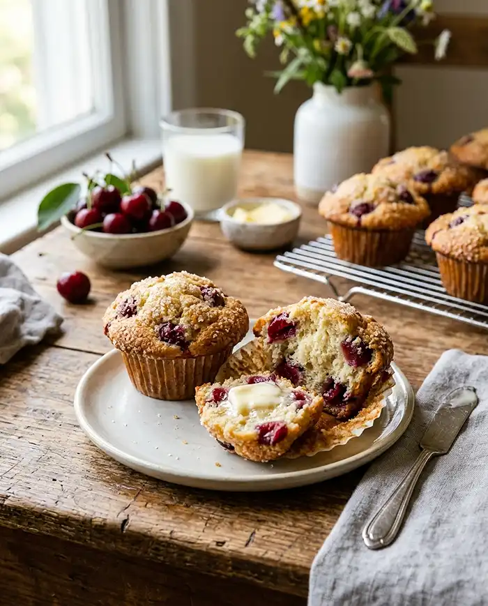 Cherry Muffins Recipe
