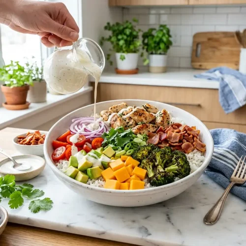 Chicken Bacon Ranch Rice Bowls 5 Chicken Bacon Ranch Rice Bowls