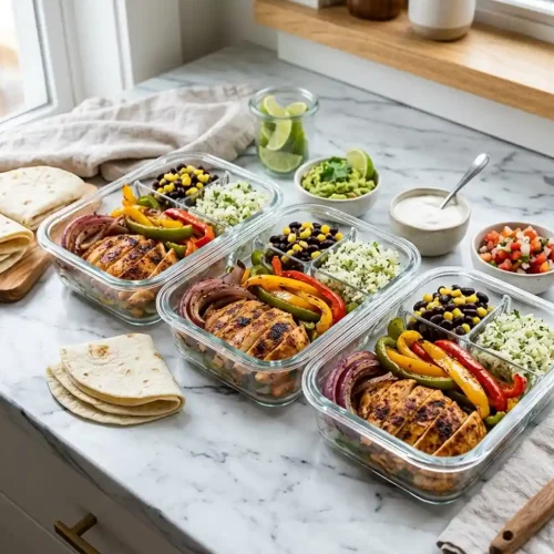 Chicken Fajita Meal Prep Boxes