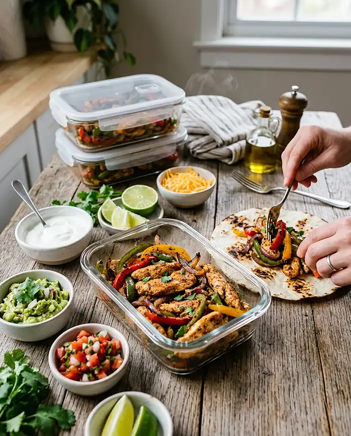 Chicken Fajita Meal Prep Boxes recipe