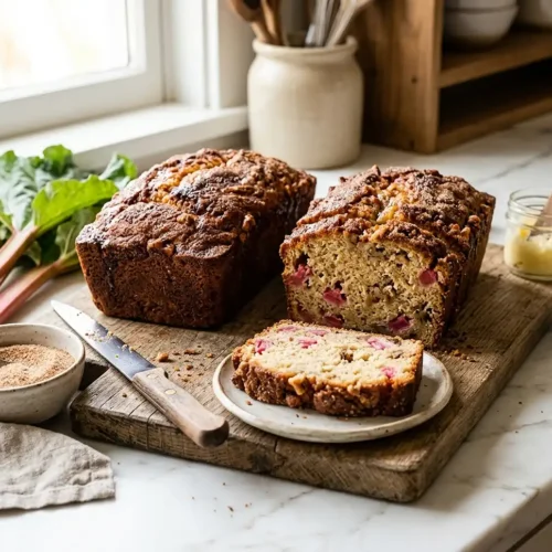 Cinnamon Rhubarb Bread
