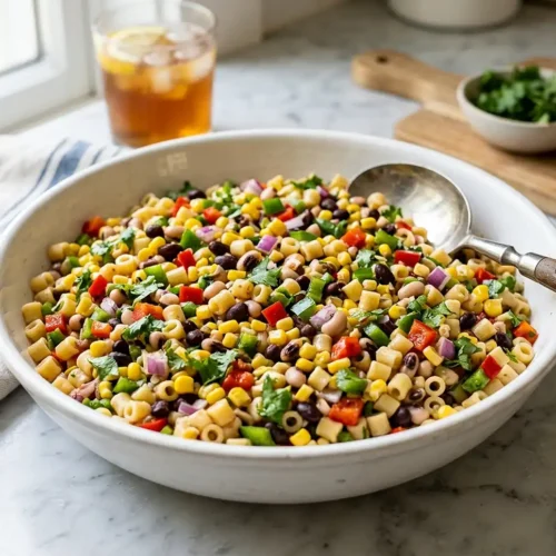 Cowboy Caviar Pasta Salad 5 Cowboy Caviar Pasta Salad