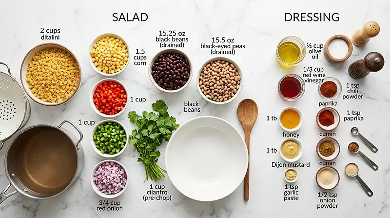 Cowboy Caviar Pasta Salad 2 Cowboy Caviar Pasta Salad Ingredients
