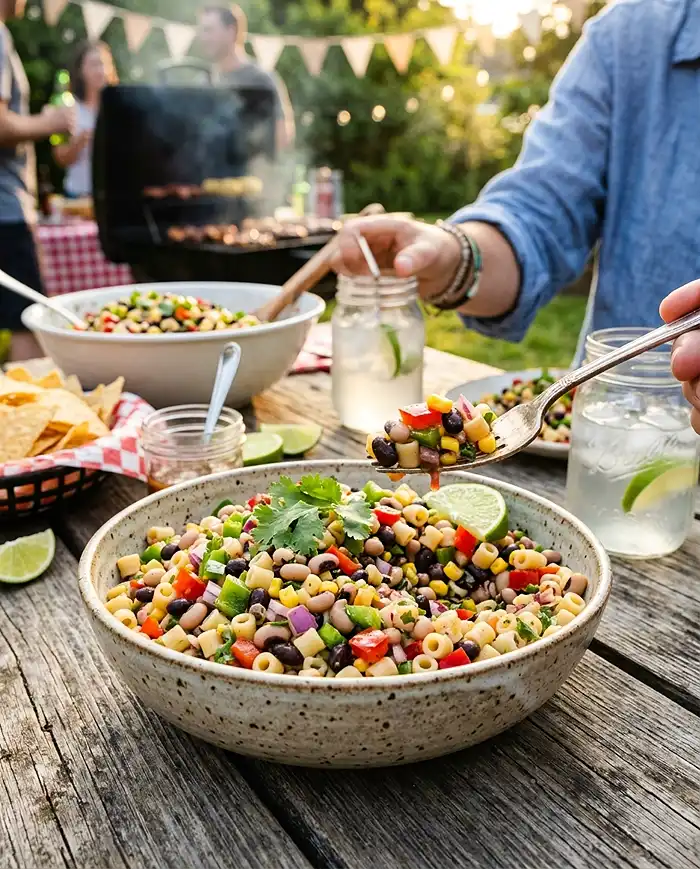 Cowboy Caviar Pasta Salad 4 Cowboy Caviar Pasta Salad Recipe
