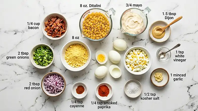 Deviled Egg Pasta Salad 2 Deviled Egg Pasta Salad Ingredients