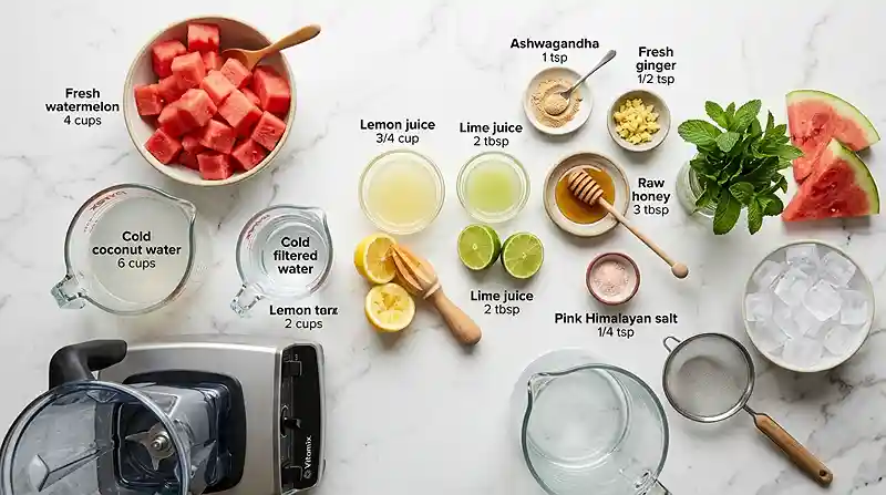 Electrolyte Watermelon Adaptogenic Cooler 2 Electrolyte Watermelon Adaptogenic Cooler Ingredients