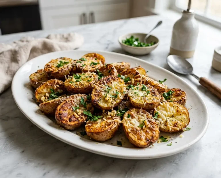 Garlic Parmesan Roasted Baby Potatoes