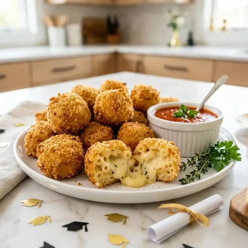 Graduation Party Mac and Cheese Bites 5 Graduation Party Mac and Cheese Bites