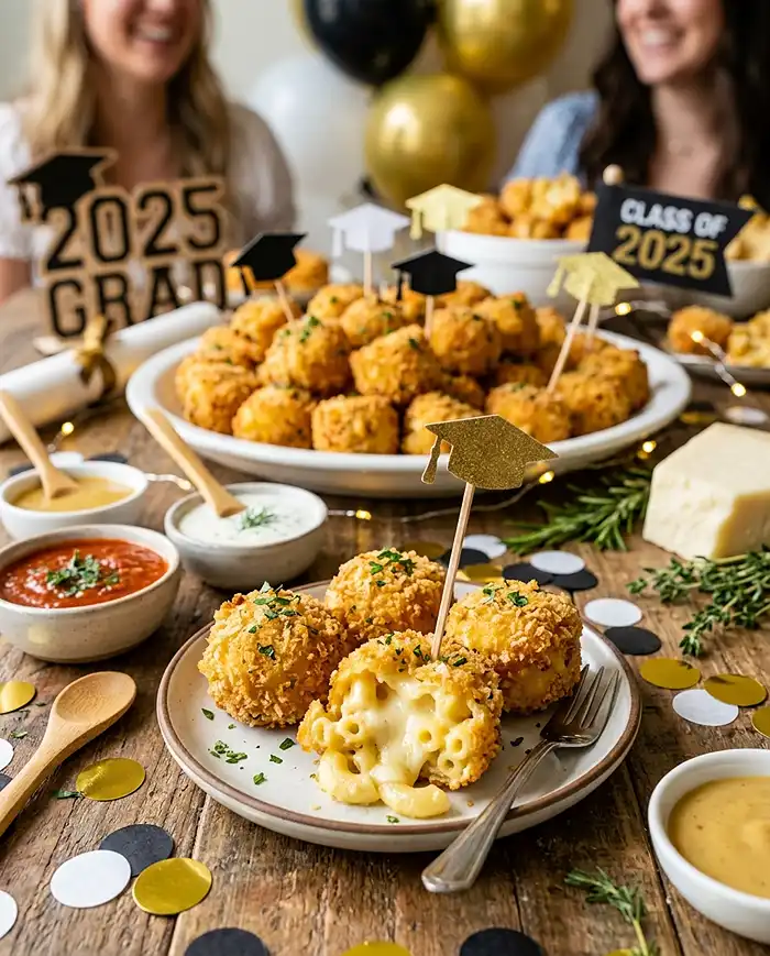Graduation Party Mac and Cheese Bites 4 Graduation Party Mac and Cheese Bites Recipe