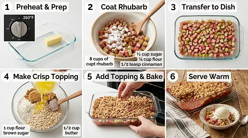 Grandma's Rhubarb Crisp Recipe 3 Grandma's Rhubarb Crisp Recipe Instructions