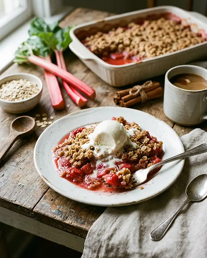 Grandma's Rhubarb Crisp Recipe 4 Grandma's Rhubarb Crisp Recipe Recipe