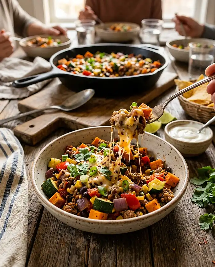 Ground Beef Zucchini Skillet Recipe