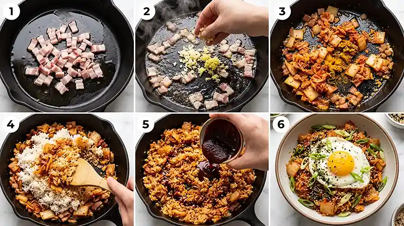 Gut-Brain Axis Kimchi Fried Rice 3 Gut-Brain Axis Kimchi Fried Rice Instructions