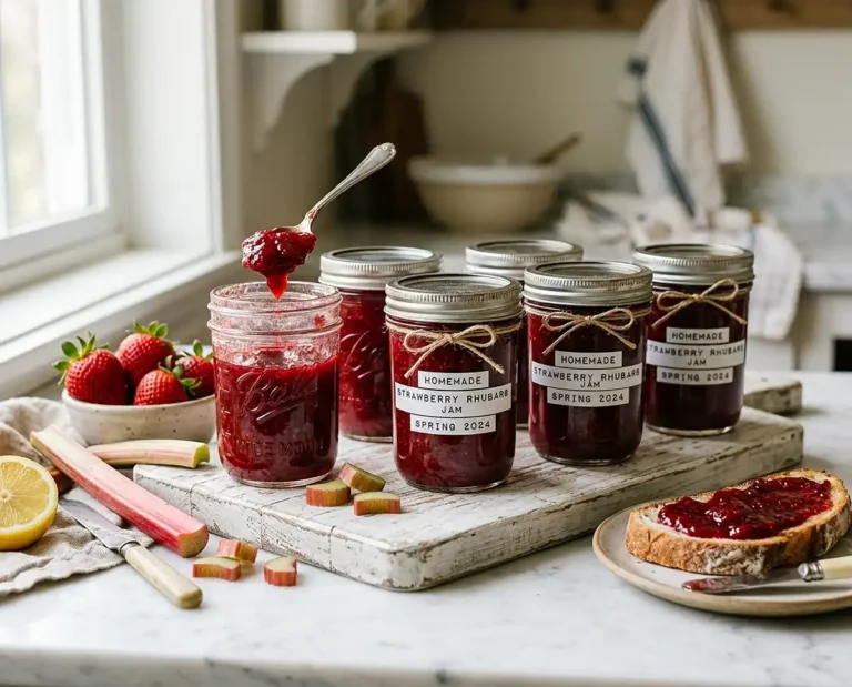 Homemade Strawberry Rhubarb Jam