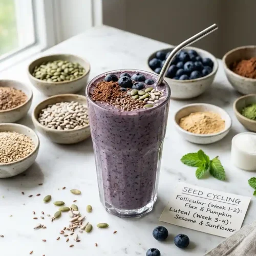 Hormone-Balancing Seed Cycling Smoothie 5 Hormone-Balancing Seed Cycling Smoothie