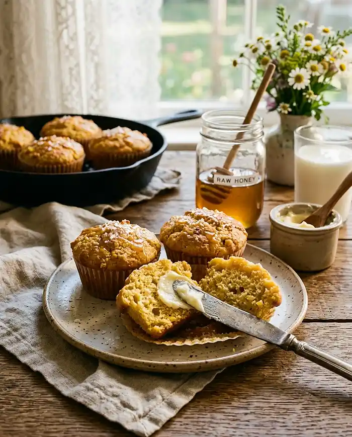 Hot Honey Cornbread Muffins 4 Hot Honey Cornbread Muffins Recipe