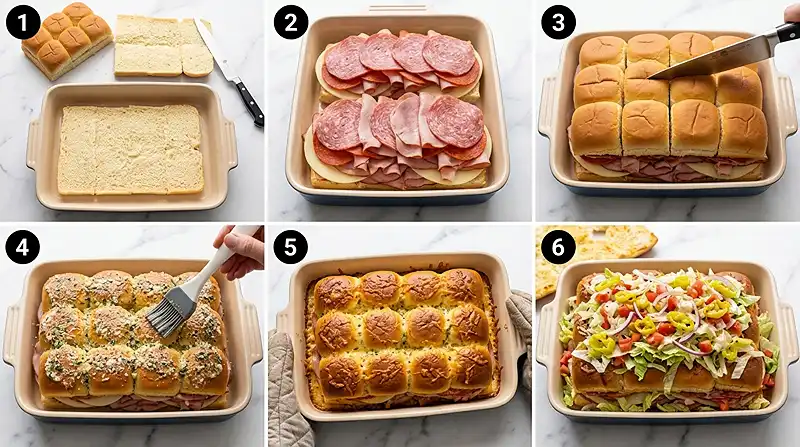 Italian Grinder Sliders 3 Italian Grinder Sliders Instructions