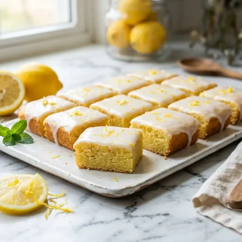 Lemon Brownie Bars 5 Lemon Brownie Bars