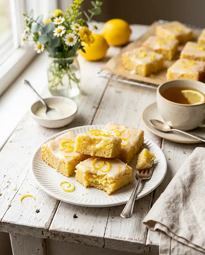 Lemon Brownie Bars 4 Lemon Brownie Bars Recipe