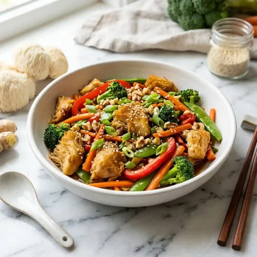 Lion's Mane Mushroom Cognitive Stir-Fry