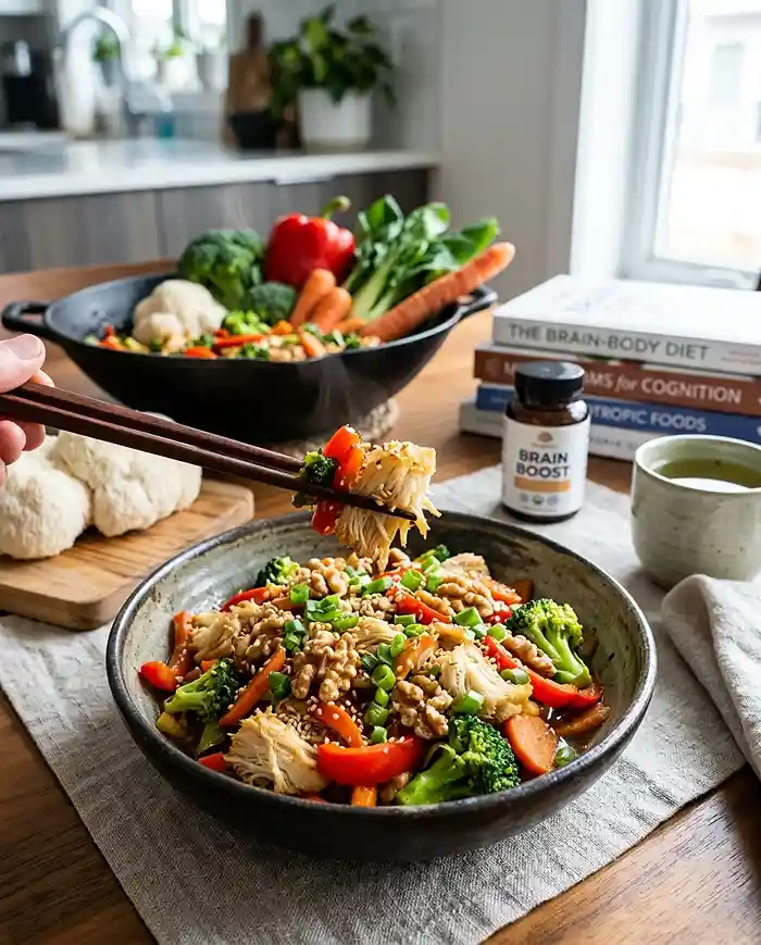 Lion's Mane Mushroom Cognitive Stir-Fry Recipe