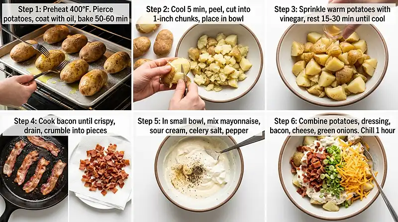 Loaded Baked Potato Salad 3 Loaded Baked Potato Salad Instructions