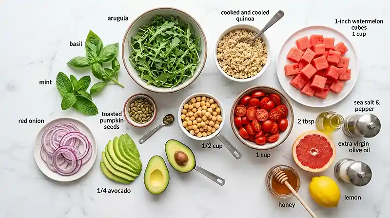 Lycopene Summer Skin Protection Salad 2 Lycopene Summer Skin Protection Salad Ingredients