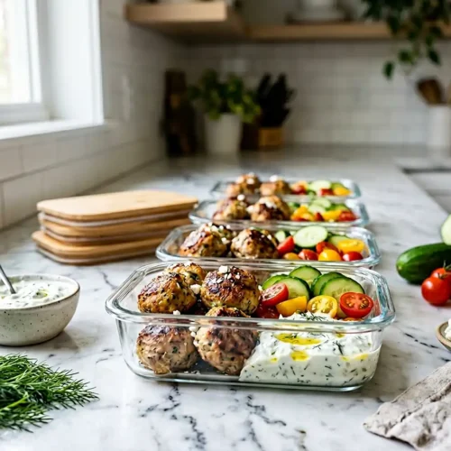 Meal Prep Greek Turkey Meatballs 5 Meal Prep Greek Turkey Meatballs