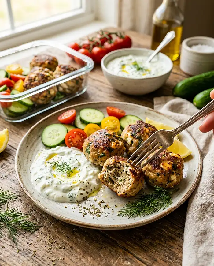 Meal Prep Greek Turkey Meatballs 4 Meal Prep Greek Turkey Meatballs Recipe