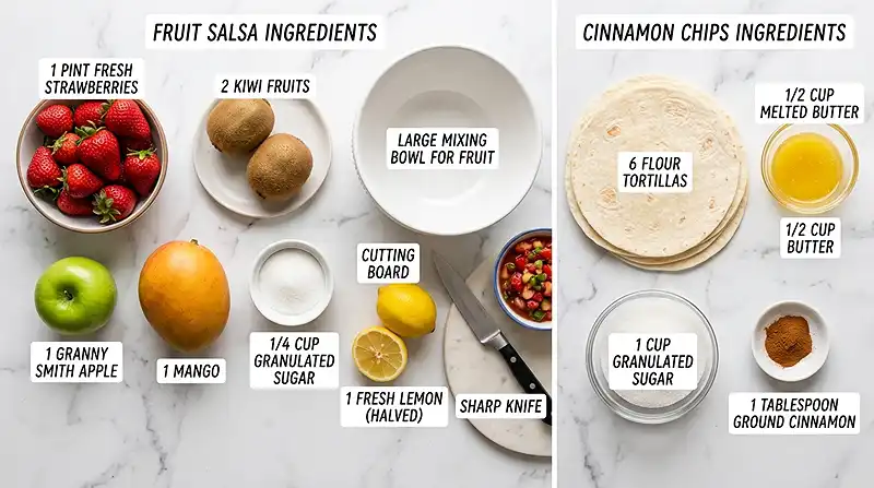 Memorial Day Fruit Salsa and Cinnamon Chips 2 Memorial Day Fruit Salsa and Cinnamon Chips Ingredients