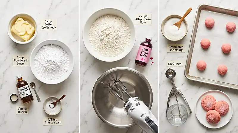 Mexican Pink Cookies Ingredients